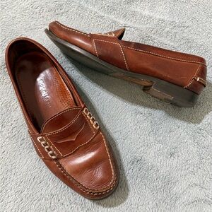 Cole Haan Chestnut Leather Slip-On Loafers